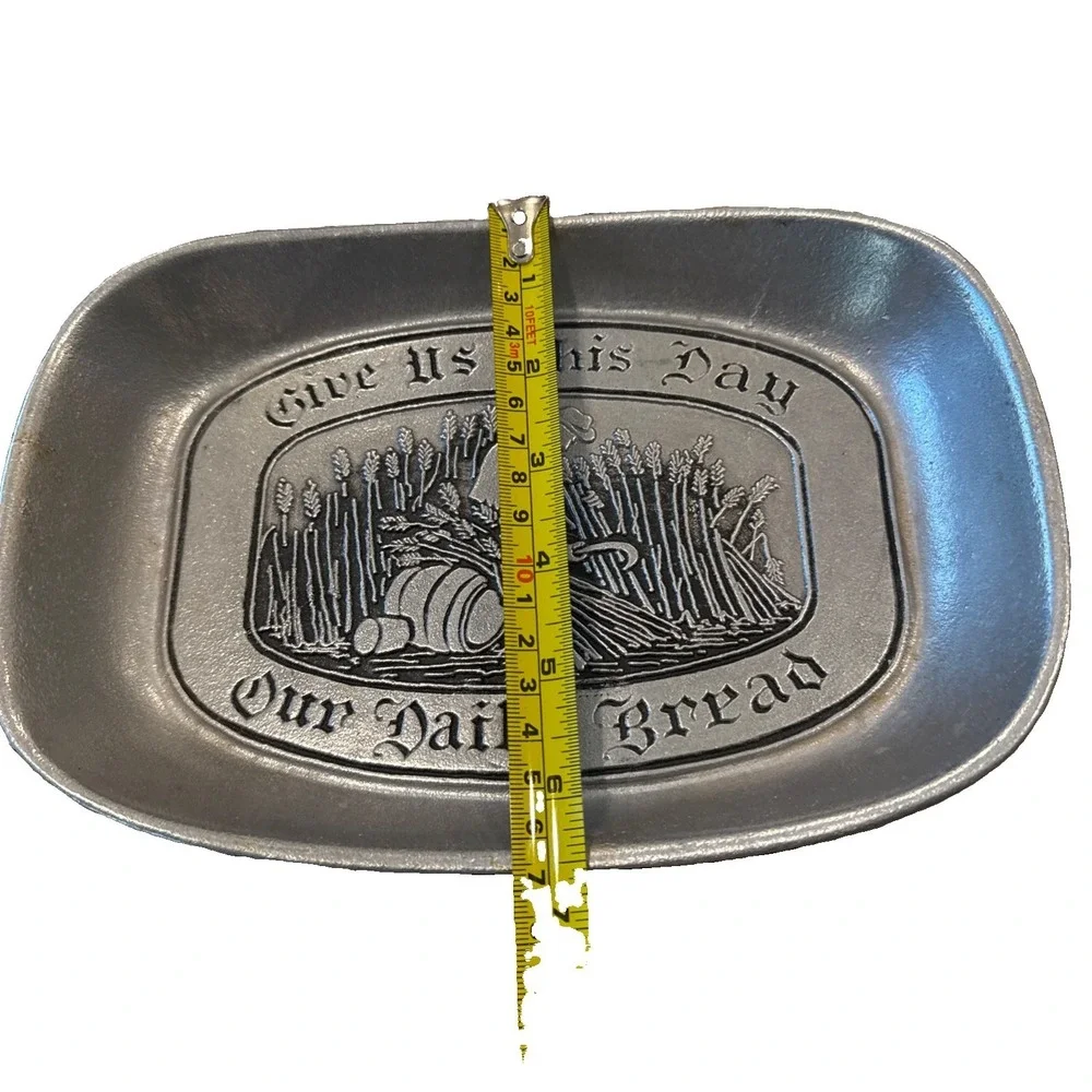 1960s Era Pewter Bread Tray 